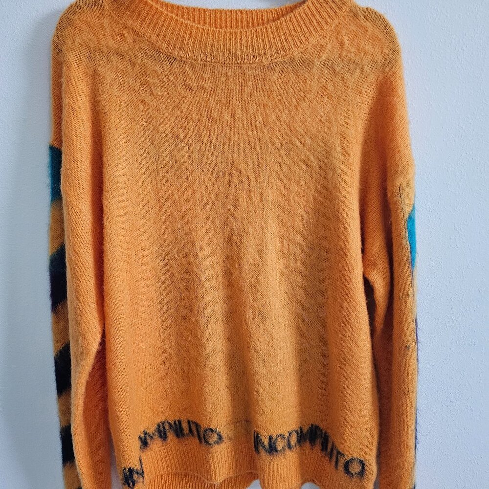 Off White Orange Mohair Sweater (Original $1195)